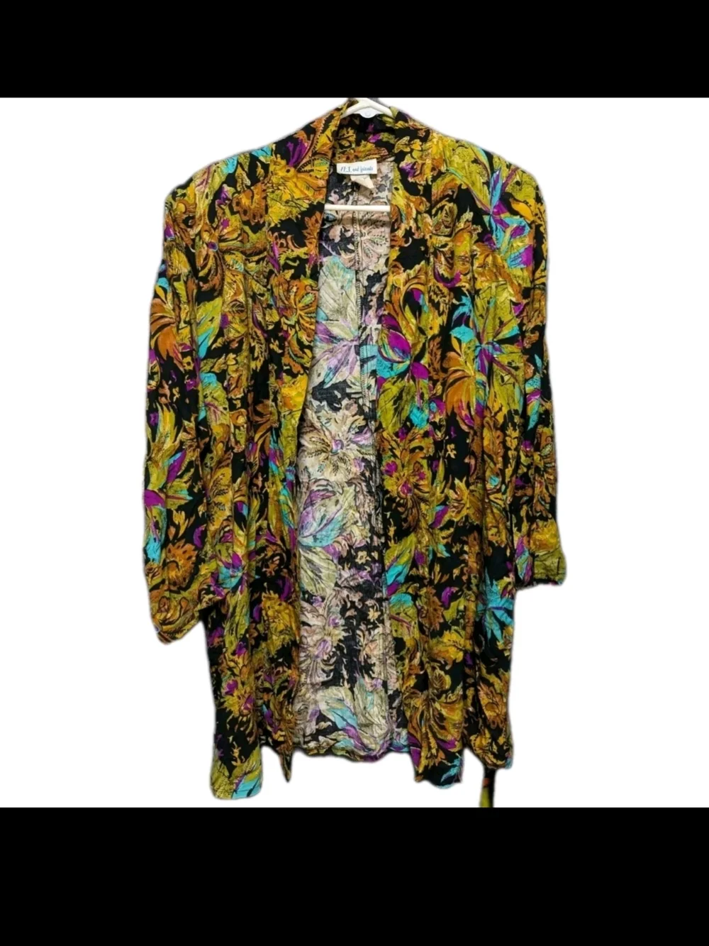 Oversized 80s Jacket And Top Abstract Graphic - Picture 1 of 9
